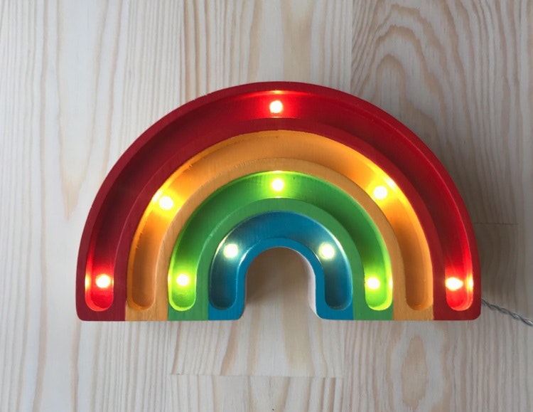Little Lights, Night light for the children's room, Rainbow MINI Classic 