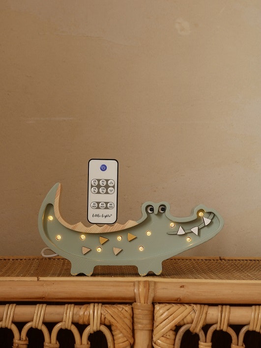 Little Lights, Night light for the children's room, Crocodile mini light green 