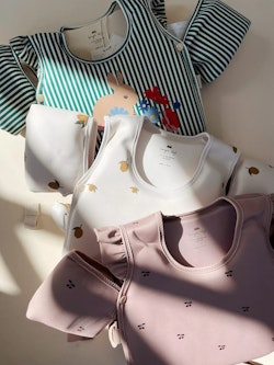 Konges Sløjd, floater vest with arm puffs, Lemon
