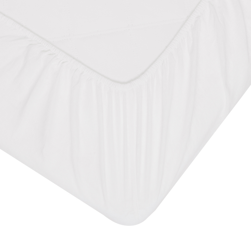 Babylove, white fitted sheet 90x160 for junior bed/children's bed 