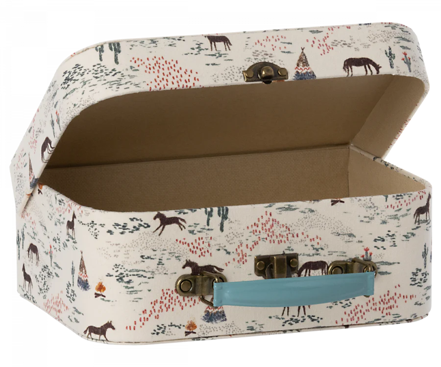 Maileg, storage boxes with fabric 2-pack, Chevaux heureux 