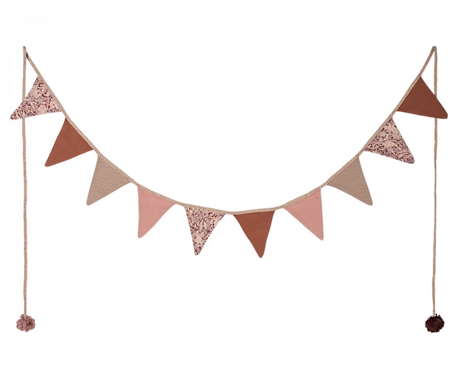 Maileg, pennant for the children's room, pink 