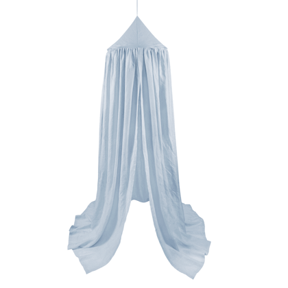 Large blue maxi bed canopy in linen, Cotton&Sweets
