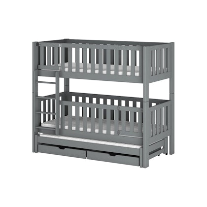 Bunk bed with three beds and with lock, August