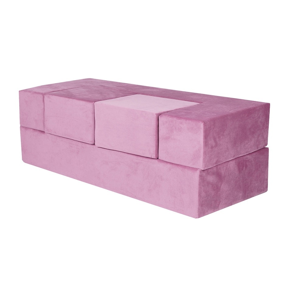 Meow, Buildable furniture set with children's sofa, pink 