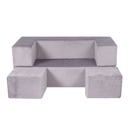 Meow, Buildable furniture set with children's sofa, grey