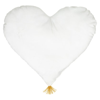White pillow, heart