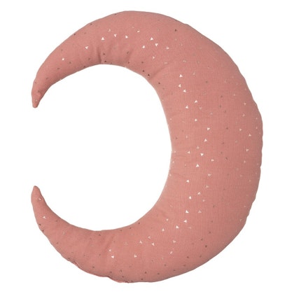 Pink pillow, moon