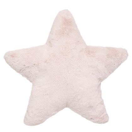 Pink plush pillow for the children's room, star