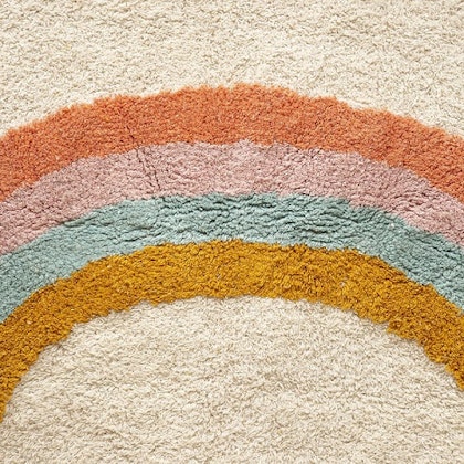 Carpet with fringes, Rainbow
