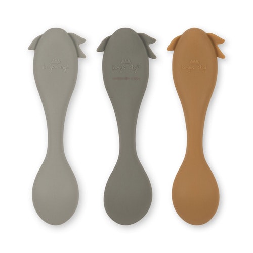 Konges Sløjd, silikonskedar Lemon 3-pack, Ocean mix