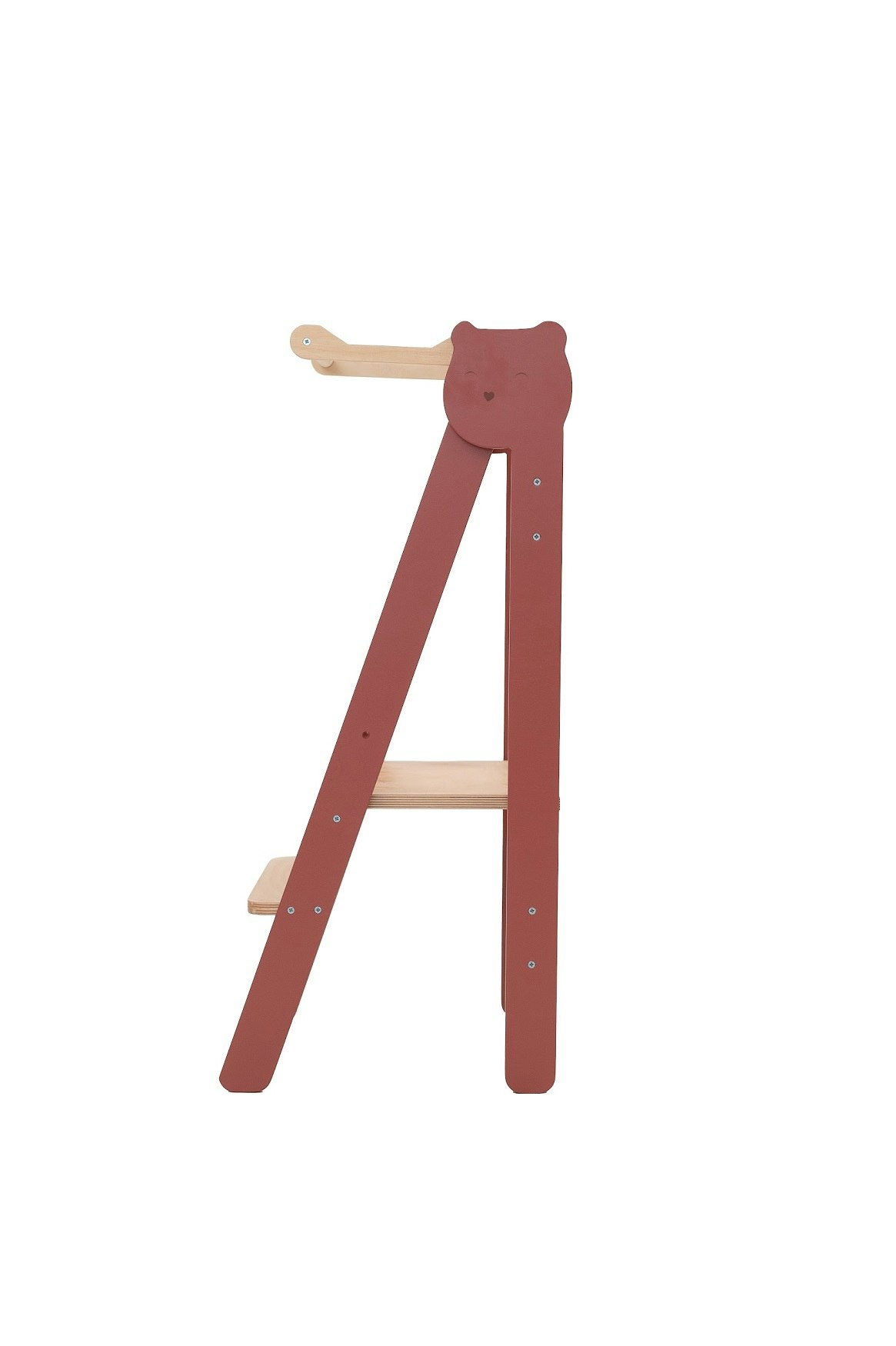 Kitchen helper foldable, terracotta red 