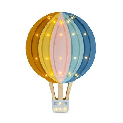 Little Lights, Night lamp for the children's room, Hot Air Balloon Retro rainbow