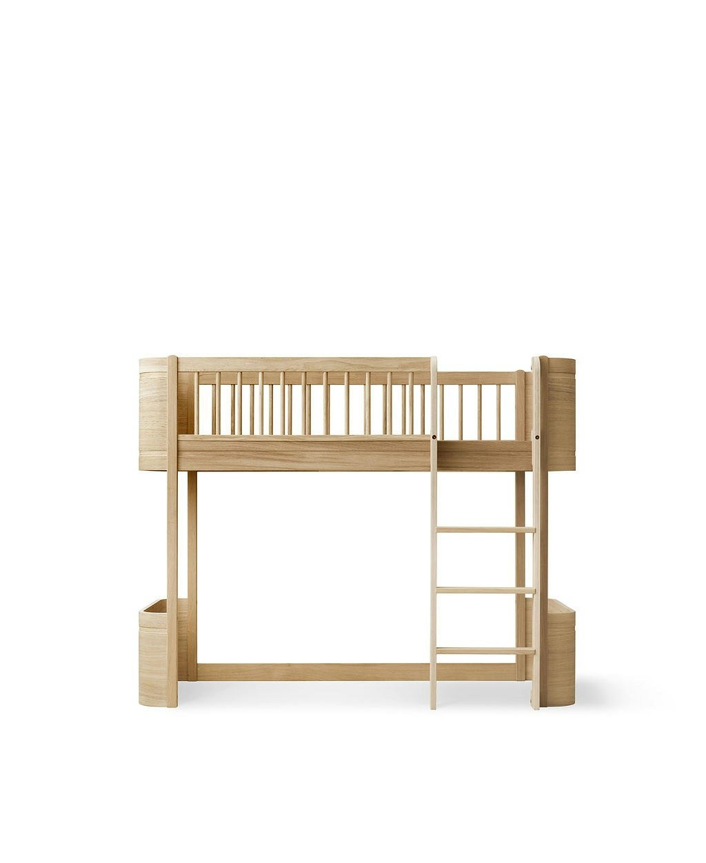 Oliver Furniture, loft bed Mini+, oak 