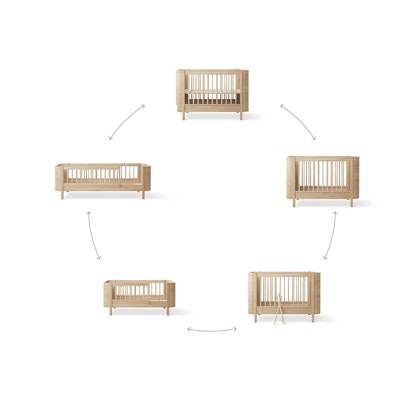 Oliver Furniture, crib/infant bed Mini+, white