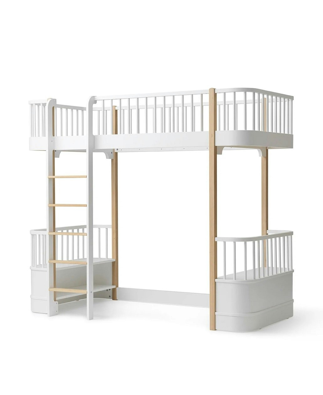 Oliver Furniture, loft bed Original, white/oak 