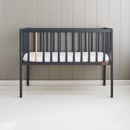 Crib bedside crib Starry Night, anthracite