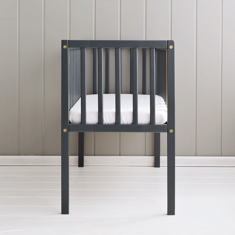 Crib bedside crib Starry Night, anthracite 