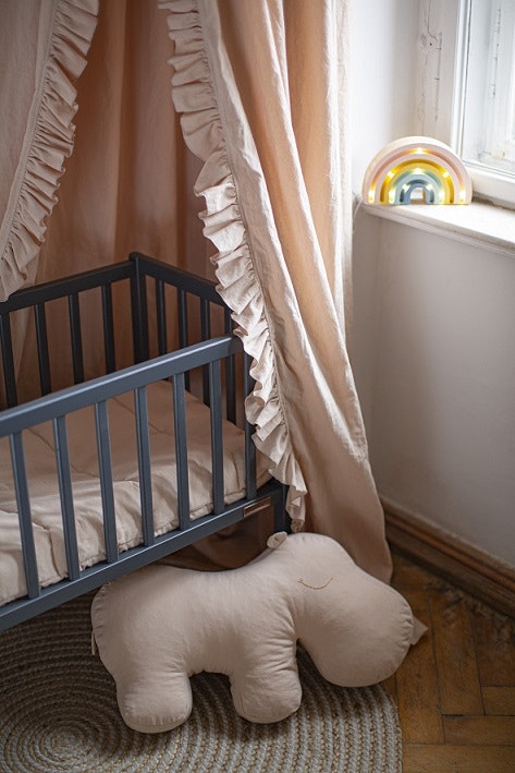 Crib bedside crib Starry Night, anthracite 
