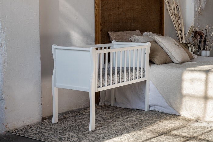 Crib bedside crib Majestic, white 