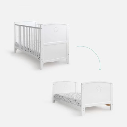 Grow bed junior bed Stjärna, white