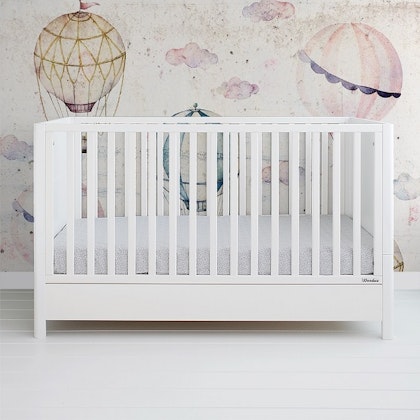 Grow bed junior bed Sleeky, white