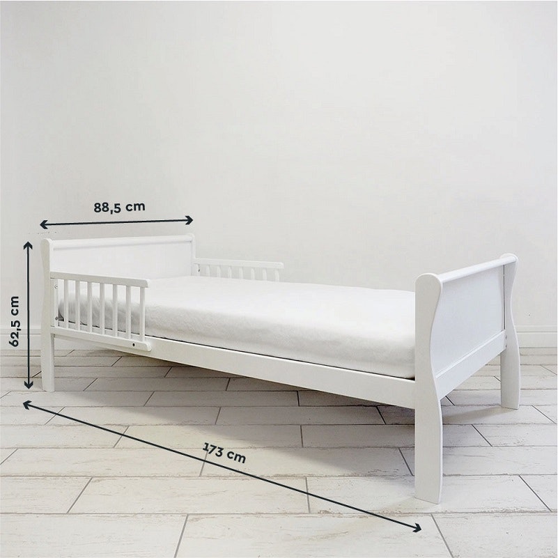 Junior bed Majestic 80x160, white 