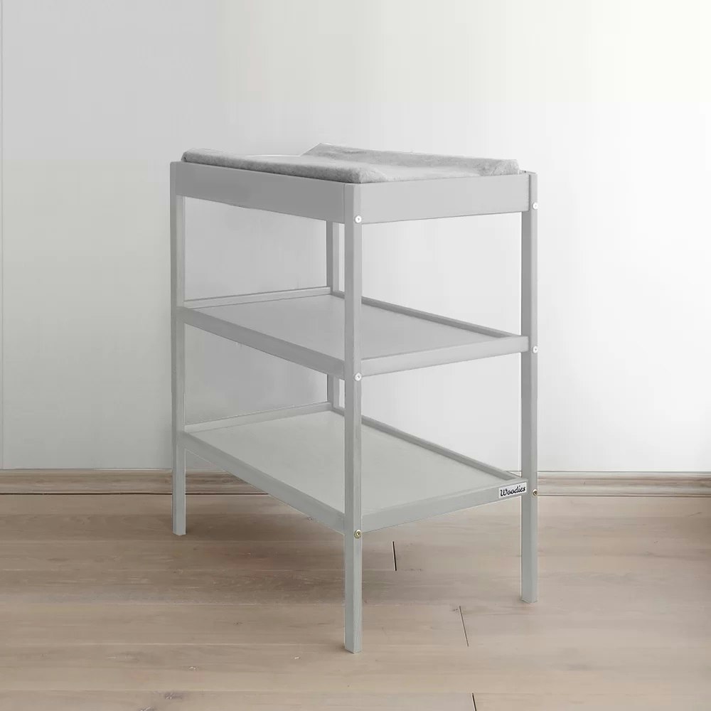 Classic shelf changing table, grey 