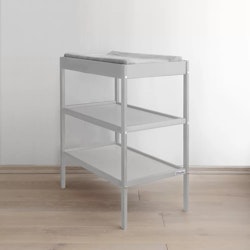 Klassisk hylla skötbord, grå