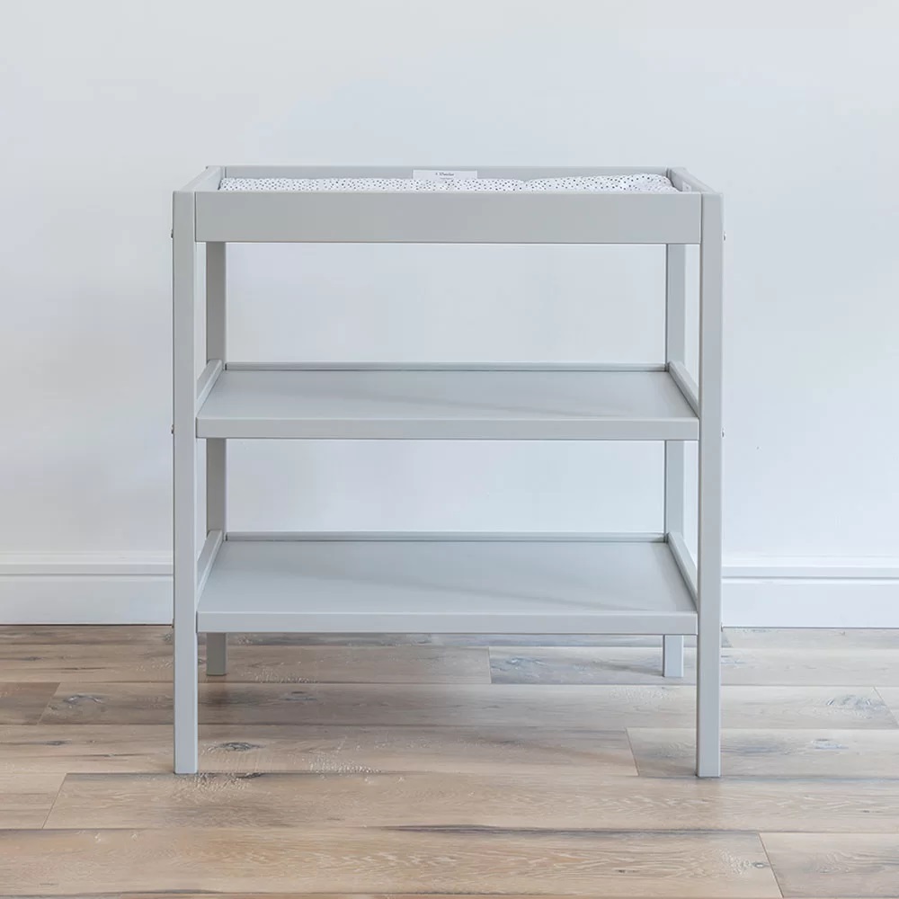 Classic shelf changing table, grey 