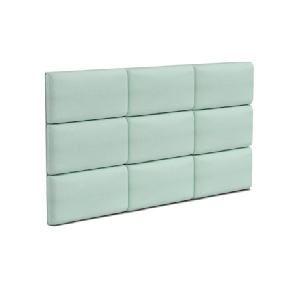 Velour covered wall panels, mint (various sizes)