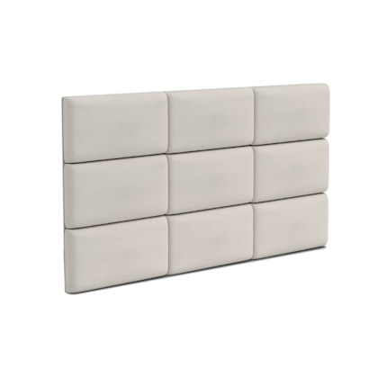 Velour covered wall panels, cream (various sizes)