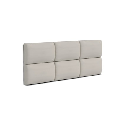 Velour covered wall panels, cream (various sizes)