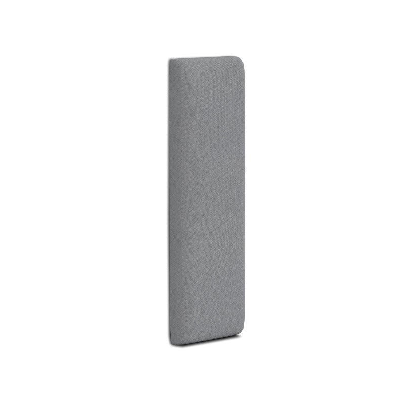 Velour covered wall panels, grey (different sizes) 