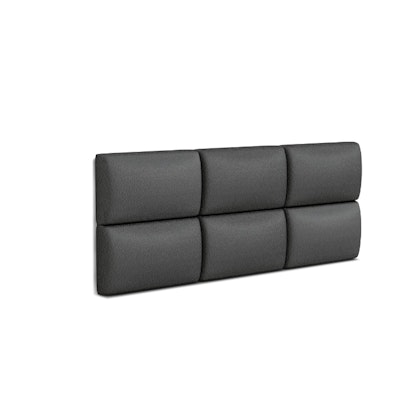 Velour covered wall panels, anthracite (various sizes)