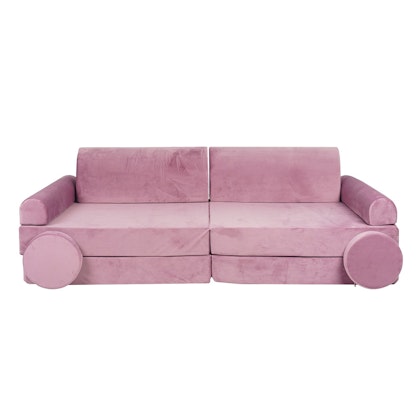 Meow, Buildable children's sofa armchair mattress, pink