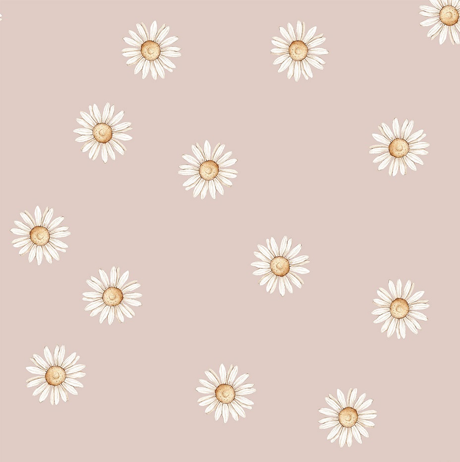 Dekorillo, wallpaper Little Daisy Pink 