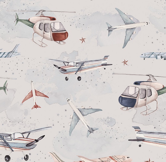 Dekorillo, wallpaper Planes and helicopters 