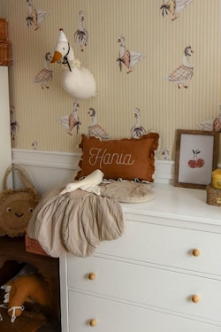 Dekorillo, wallpaper Retro goose yellow