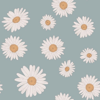 Dekornik, wallpaper Tuscan Daisies Blue