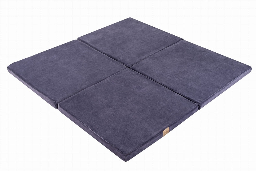 Meow, flexible play mat Square, blue-grey 