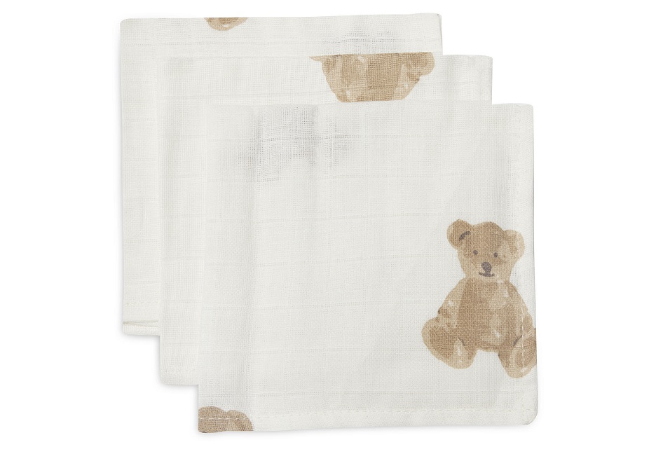 Jollein, washcloth Teddy Bear, 3 pcs 