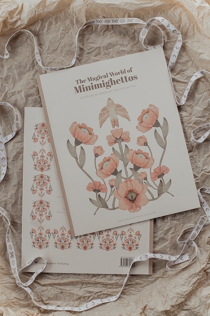 Mrs Mighetto, coloring book The magical world of Minimighettos 