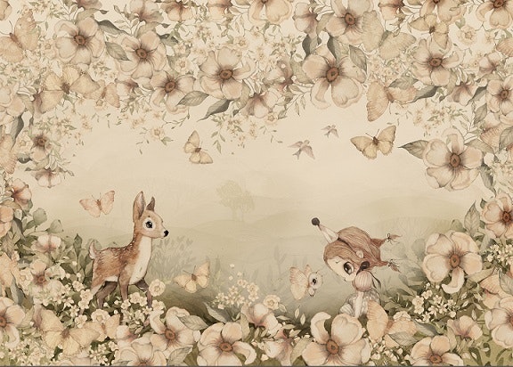 Mrs Mighetto, wallpaper mural The Floral Glade 