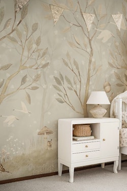 Mrs Mighetto, wallpaper Acorn Forest Night