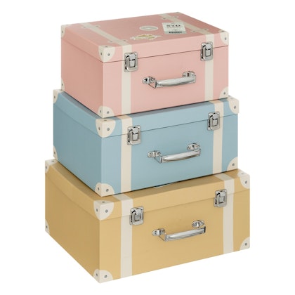 Suitcase storage for the children's room, 3 pcs