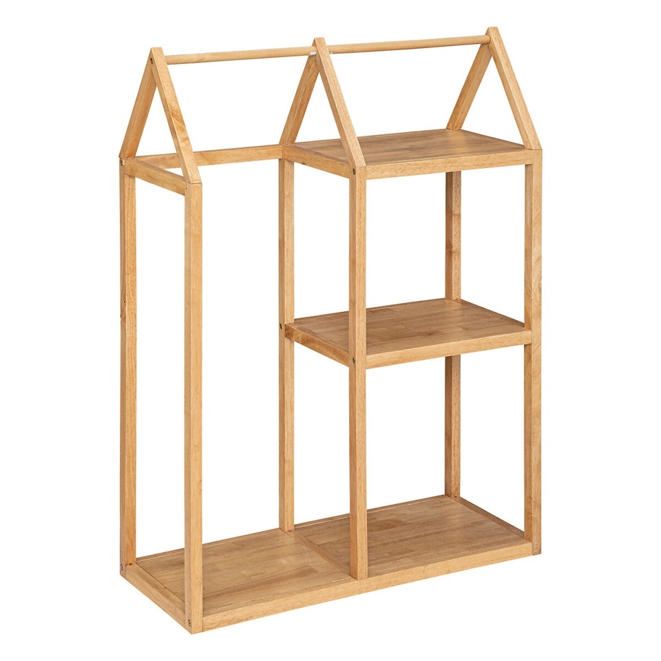 Bookshelf for the children's room, natural house 