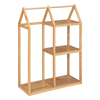 Bookshelf for the children's room, natural house