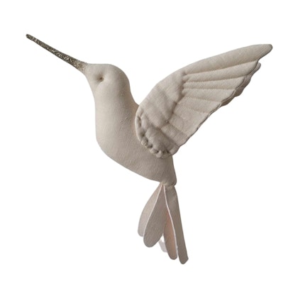 Wall decoration light beige hummingbird