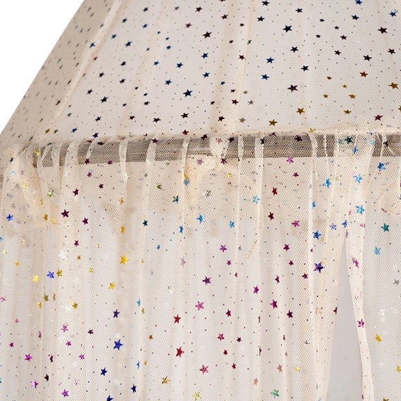 Konges Sløjd, bed canopy in tulle, Etoile multi sparkle 